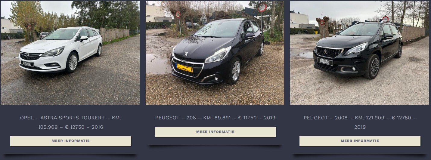 RDW Auto Informatie WordPress Plugin - Afbeelding 2