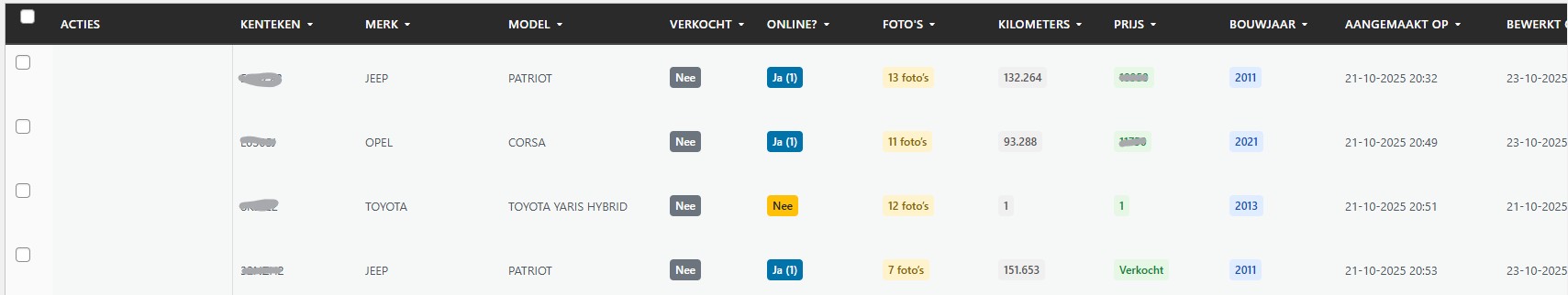 RDW Auto Informatie WordPress Plugin - Afbeelding 3